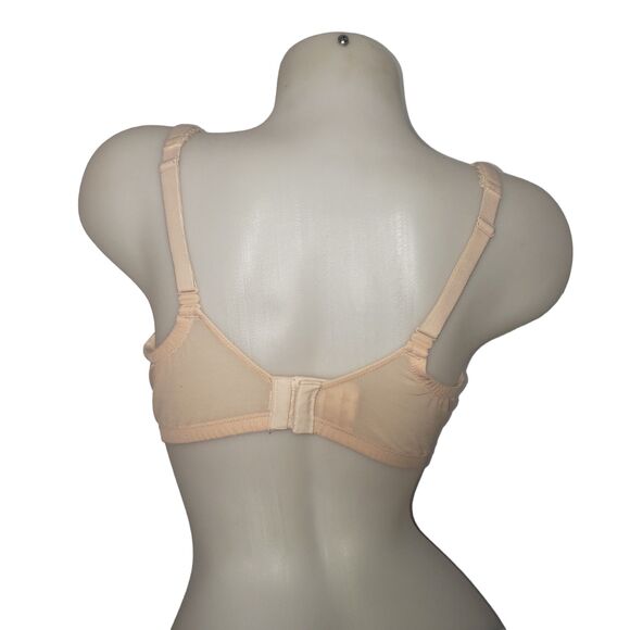 VICTORIAS SECRET Body By Victoria Lined Demi Pink Nude Underwire Lace Bra 36DD - Picture 2 of 8